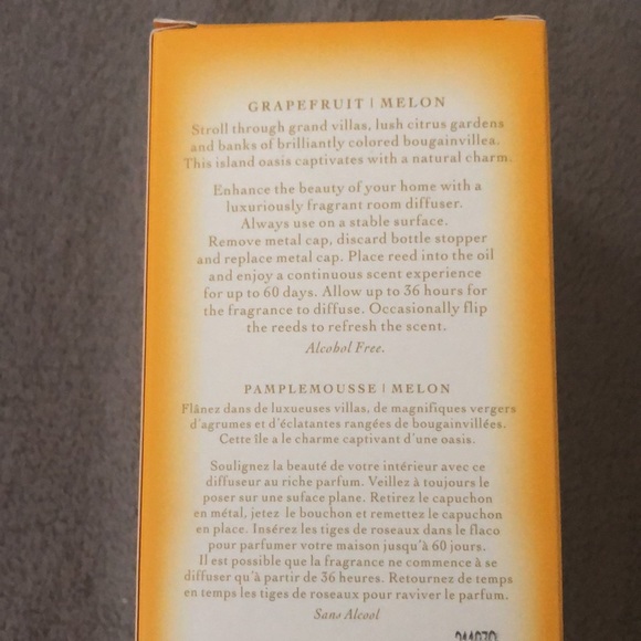 Tocca Capri Reed Oil Diffuser Home Fragrance - Picture 4 of 9